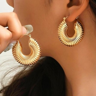 Créoles - Laiton plaqué or