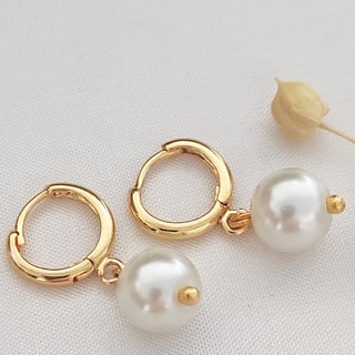 Boucles d'oreilles - Laiton plaqué or