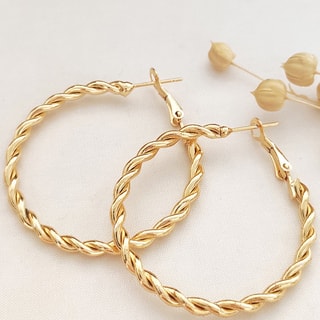 Créoles - Laiton plaqué or