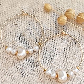 Créoles - Laiton plaqué or