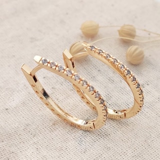 Boucles d'oreilles - Laiton plaqué or