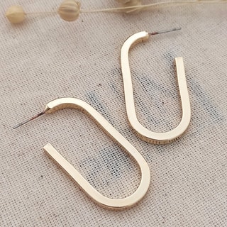 Boucles d'oreilles - Laiton plaqué or 