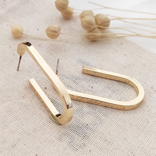 Boucles d'oreilles - Laiton plaqué or 