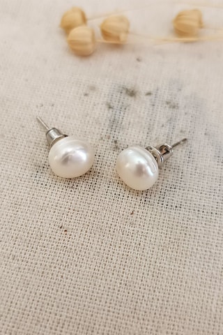 Puces - Plaqué or jaune et perles de culture