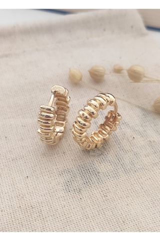 Créoles dorées à l’or fin jaune