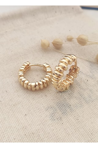 Créoles dorées à l’or fin jaune