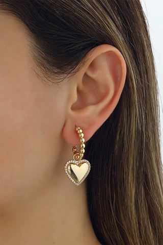 Boucles d'oreilles asymétriques Plaqué or jaune