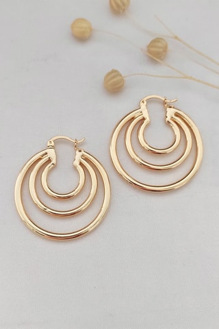 Créoles dorées à l’or fin jaune