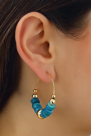 Créoles dorées à l’or fin jaune Corail