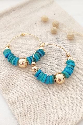 Créoles dorées à l’or fin jaune Corail