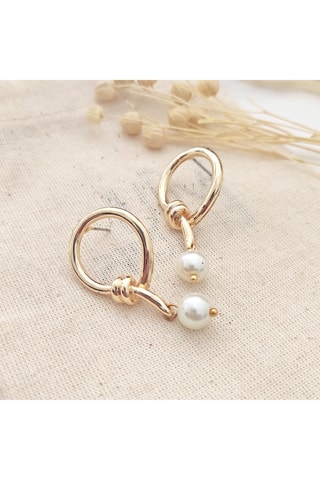 Boucles d’oreilles dorées à l’or jaune