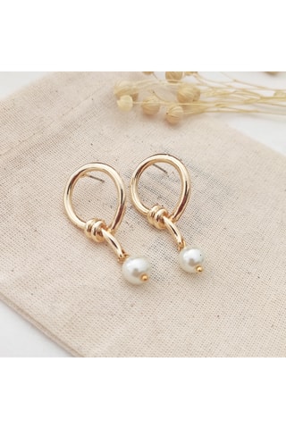 Boucles d’oreilles dorées à l’or jaune