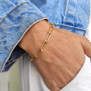 Bracelet - Laiton doré à l'or fin 