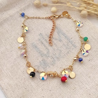 Bracelet de cheville - Laiton plaqué or 