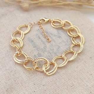 Bracelet - Laiton plaqué or 