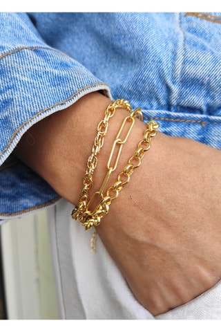 Bracelet doré à l’or fin jaune