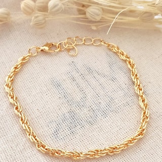 Bracelet - Laiton plaqué or 