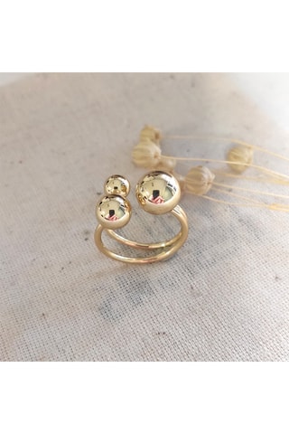 Bague ajustable - Laiton plaqué or