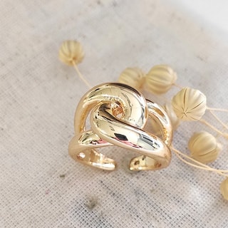 Bague ajustable - Laiton plaqué or