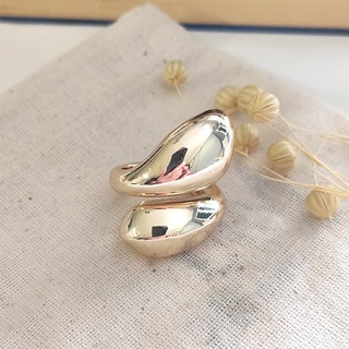 Bague ajustable - Laiton plaqué or