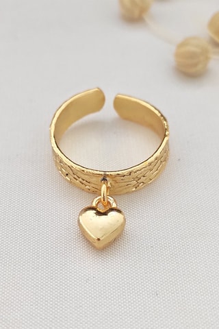 Bague dorée à l’or fin jaune