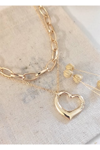 Collier 2 rangs - Plaqué or jaune