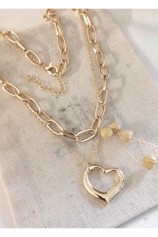 Collier 2 rangs - Plaqué or jaune