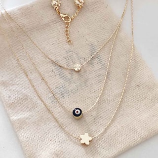 Collier - Laiton plaqué or 