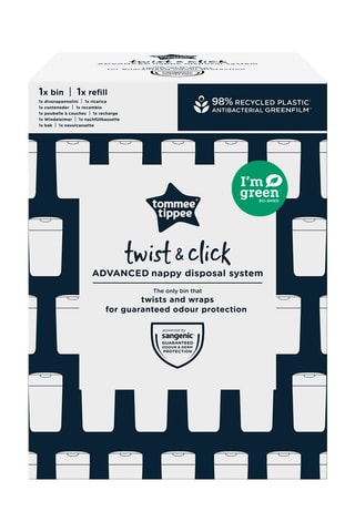 Caixote do lixo para fraldas Twist & click Branco