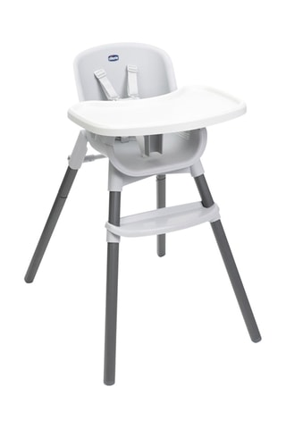 Cadeira alta Polly Zest - Branco e cinzento