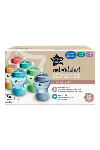 6 biberões sem BPA - 260 ml 