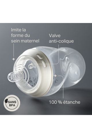 6 biberões sem BPA - 260 ml 