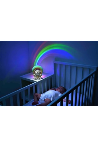 Luz de presença musical ursinho de pousar - Bege e branco