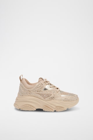Baskets à strass - Beige