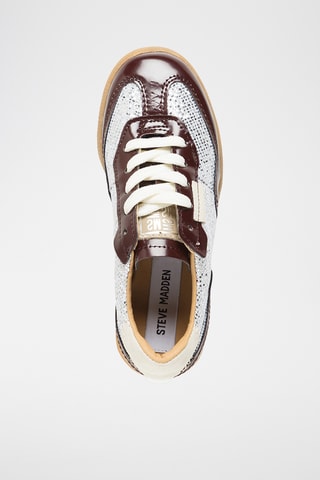 Baskets en cuir verni - Bordeaux