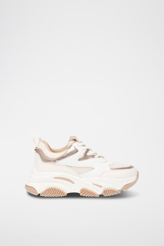 Baskets - beige et doré