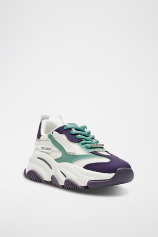 Baskets - Blanc et vert émeraude