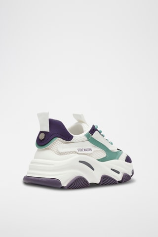 Baskets - Blanc et vert émeraude