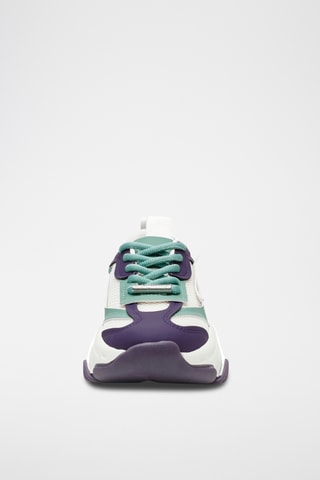 Baskets - Blanc et vert émeraude