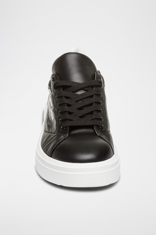 Baskets plateformes en cuir - Noir