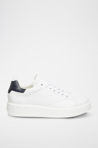 Baskets plateformes en cuir - Blanc