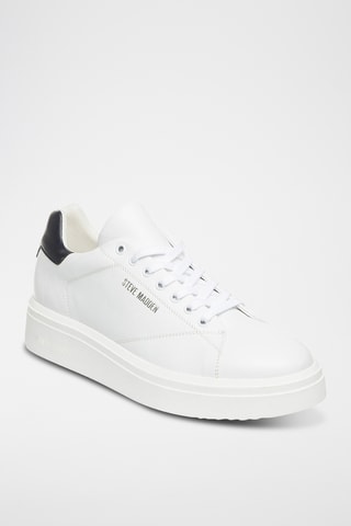 Baskets plateformes en cuir - Blanc