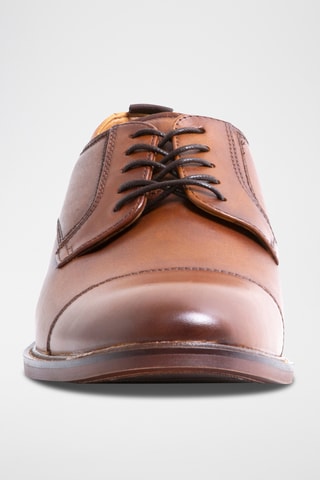 Derbys en cuir - Camel