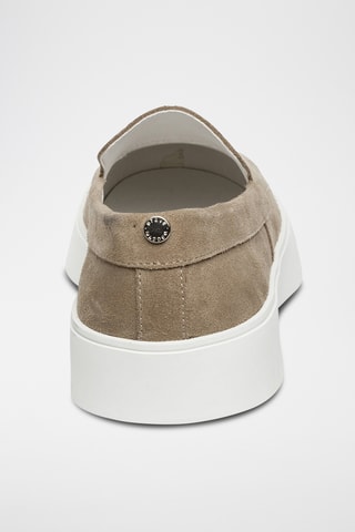 Mocassins en nubuck - Taupe