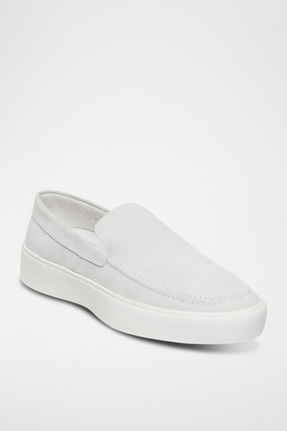 Mocassins en nubuck - Blanc