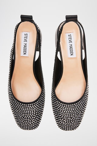 Sandales à talons en cuir de mouton - Noir