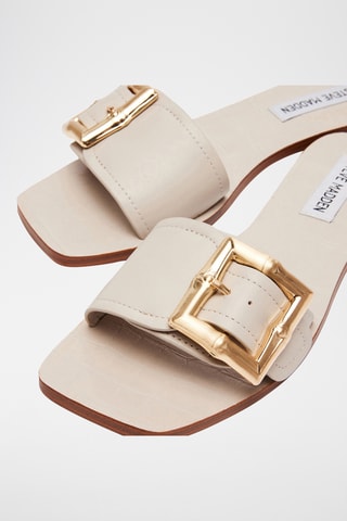 Mules en cuir - Beige