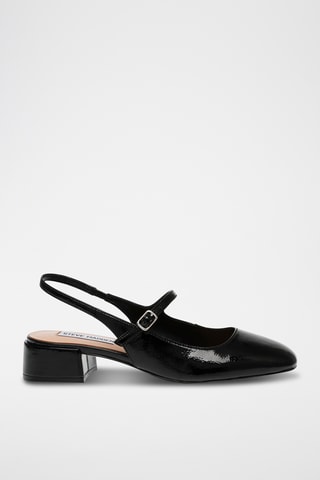 Sandales à talons vernies - Noir