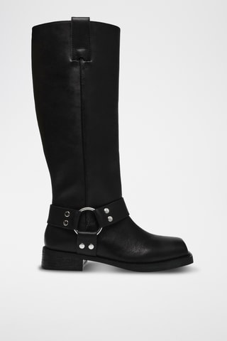 Bottes en cuir - Noir