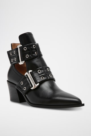 Bottines en cuir - Noir